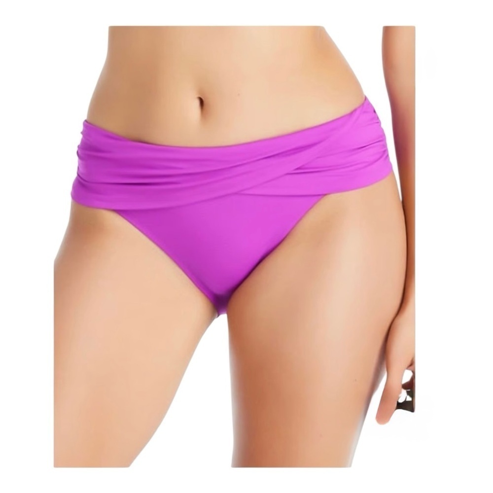 Bleu Rod Beattie Sarong Hipster Bottoms in Purple Crush NWT